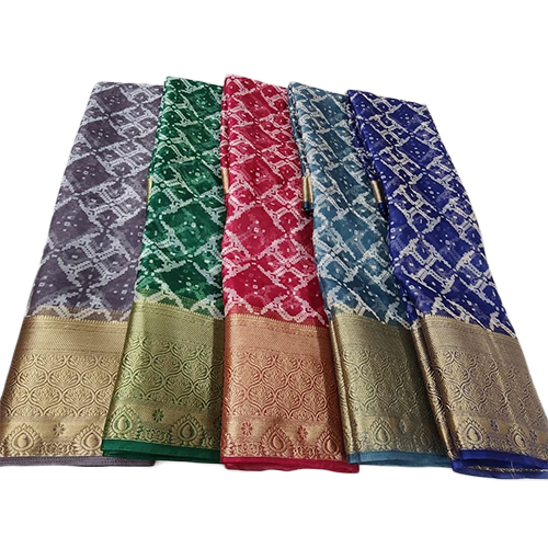 Ladies Casual Wear Organza Saree