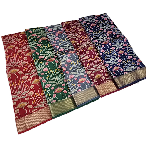 Ladies Floral Organza Saree