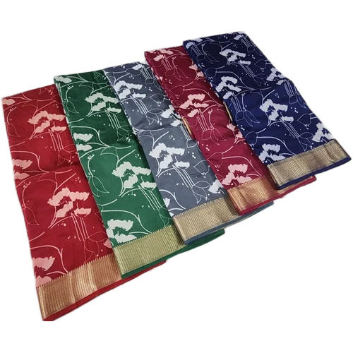 Multicolor Modern Khadi Border Organza Saree