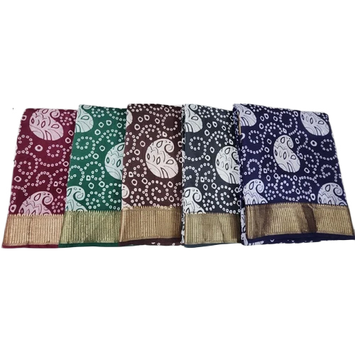 Ladies Khadi Border Organza Saree