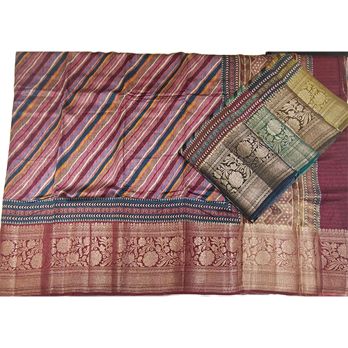 Georgette Pure Raw Silk Saree