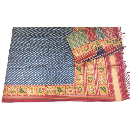 Multicolor Pattu Dupion Silk Saree