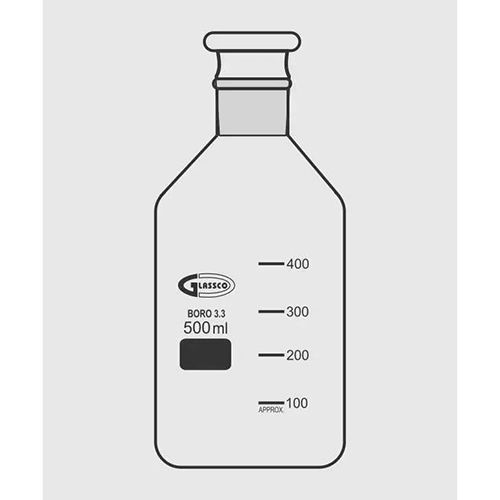 Grey Bottle Reagent With Hollow Stopper