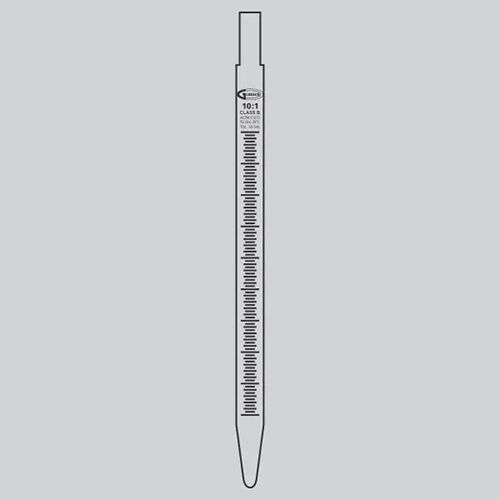 Silver Pipette Measuring Mohr Type Quartzware