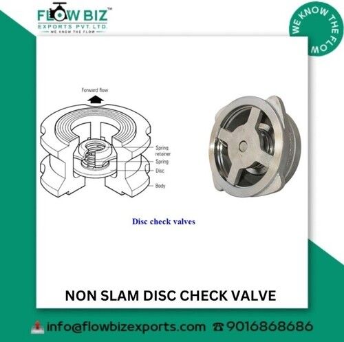 Non-slam Disc Check Valve Manufacturer In Mumbai