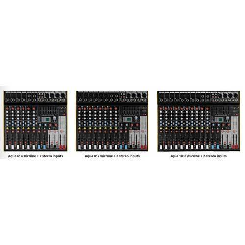 Aqua Series Compact Mixing Consoles