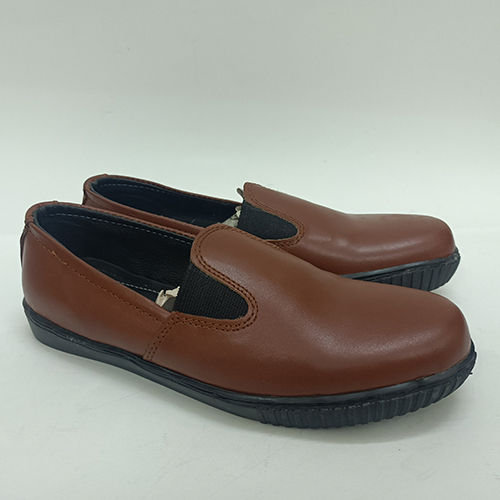 Ladies Brown Leather Shoes