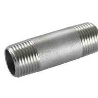 Ss Barrel Nipple - Stainless Steel, Round Shape | Polished Finish, Astm Standard