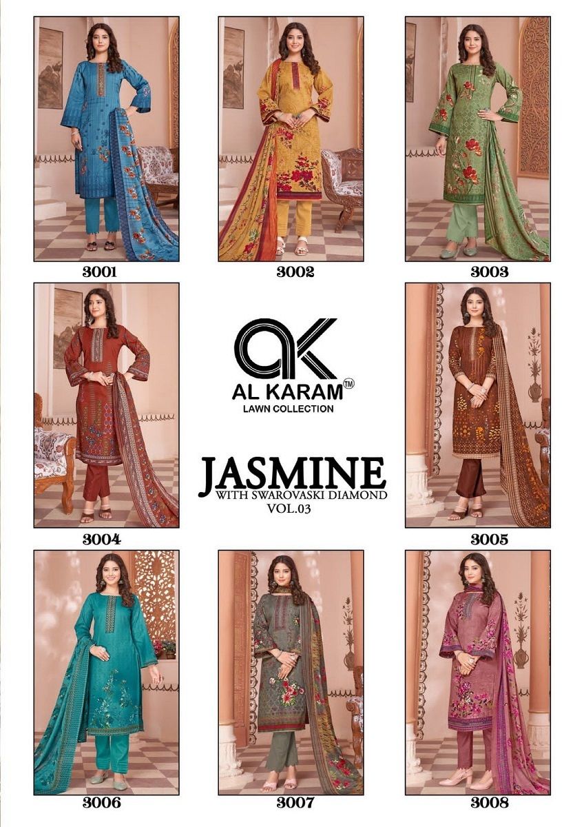 Al Karam Jasmine Vol-3 -Dress Material
