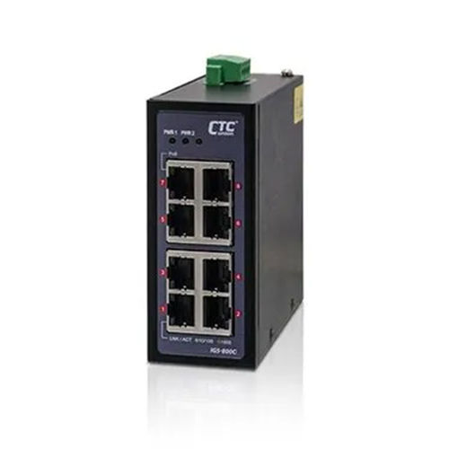 Black Industrial Ethernet Switch