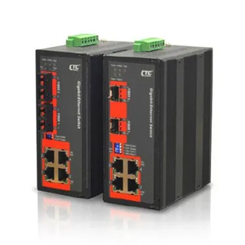 Black Industrial Unmanaged Ethernet Switches Igs-402f And Igs-402s