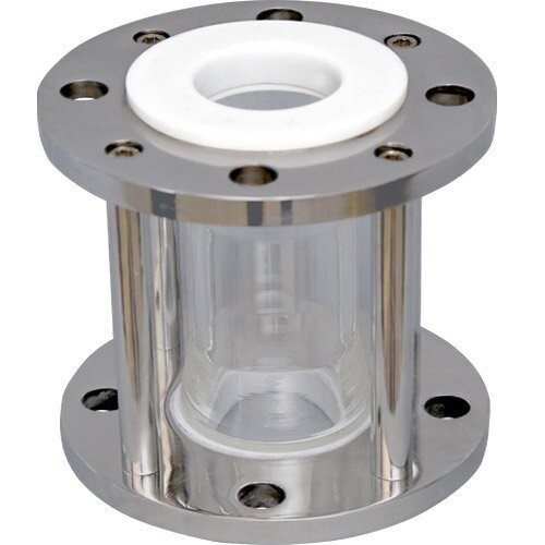 Industrial Ptfe Lined Tubular Sight Glass - Color: Silver
