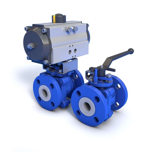 High Pressure PTFE Lined Ball Valve