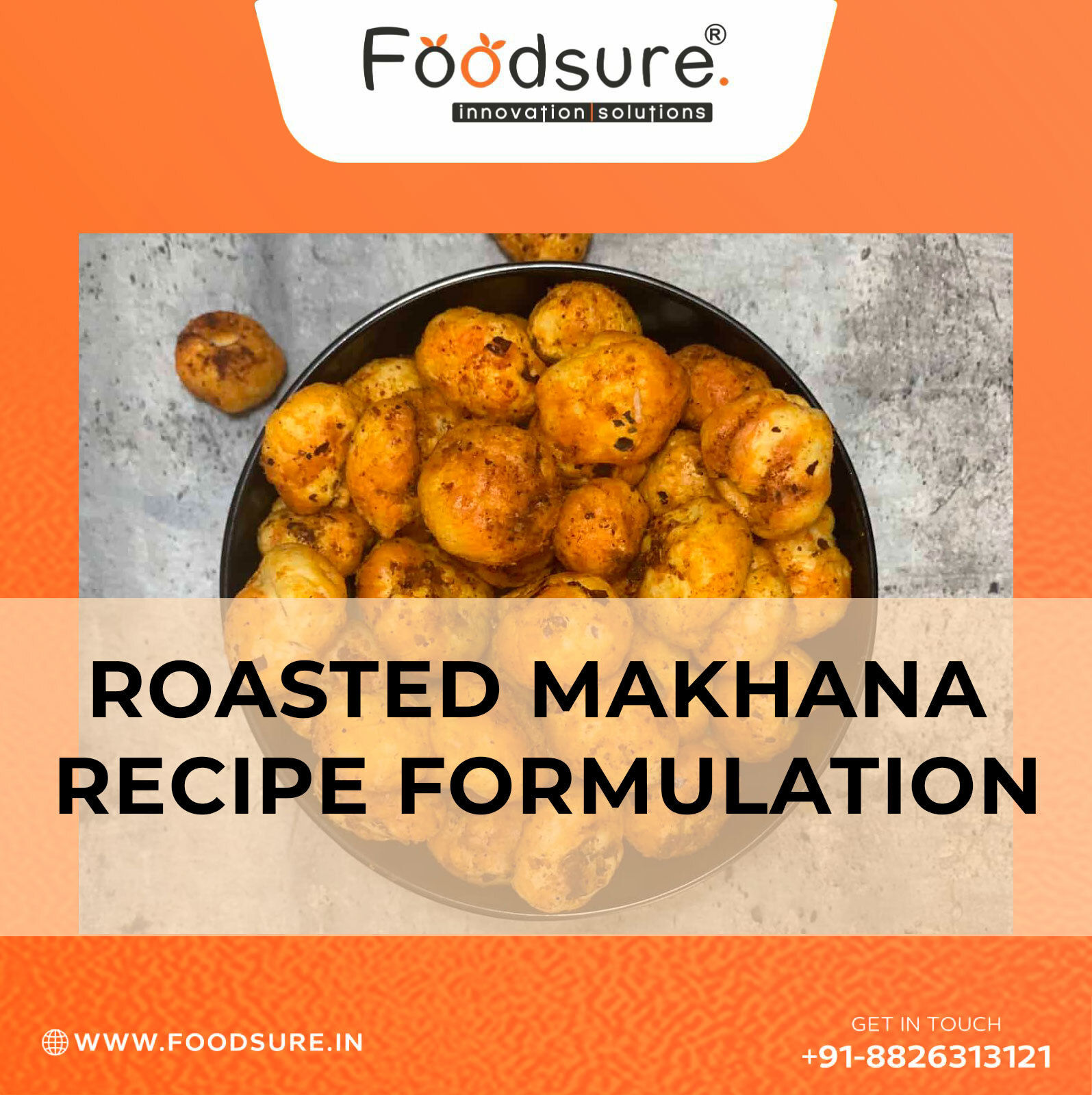 Roasted Flavoured Makhana Recipe Formulation