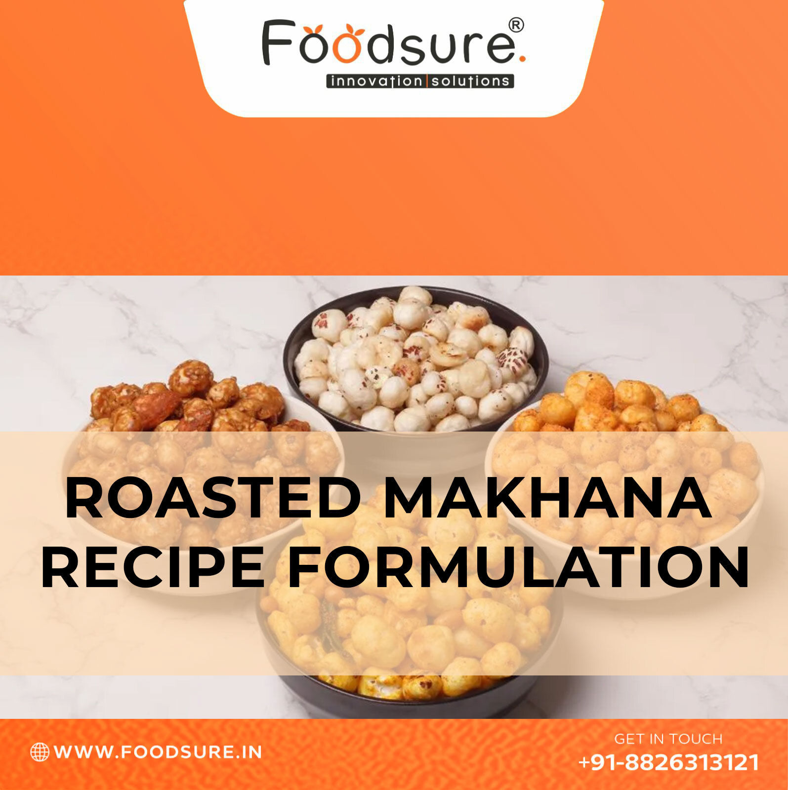 Roasted Flavoured Makhana Recipe Formulation