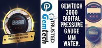 GEMTECH Series 3000 Digital Pressure Gauge Range 0 - 4.000 INCH WC Belagavi  Belagaum