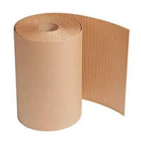 Corrugated Packaging Roll - Soft Quality, Various Sizes Available | Brown Color For Versatile Packaging Solutions