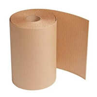 Plain Corrugated Roll - Soft Brown Material, Different Sizes Available | Versatile Packaging Solution