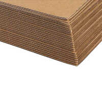 Corrugated Packaging Sheet - Soft Material, Various Sizes Available , Brown Color