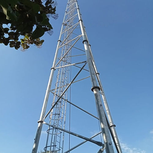 Telecom Tower - High-Quality Steel, Customizable Height and Design | Galvanized for Corrosion Resistance, Designed for Harsh Weather Conditions