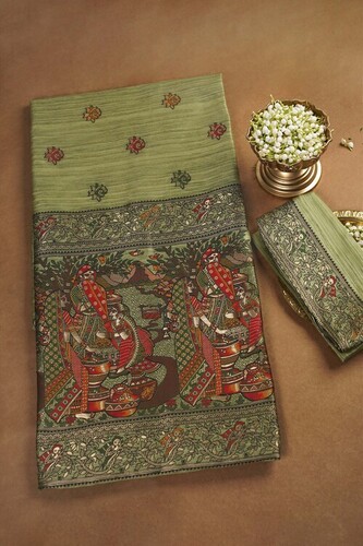 Green Panghat Paithani Saree