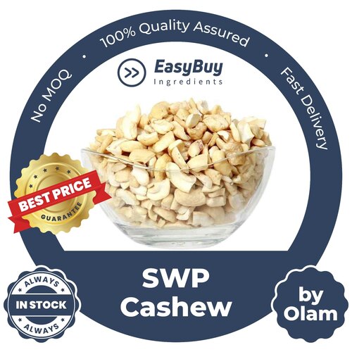SWP Cashew by Olam - Small White Pieces 11.34kg Pack Size | 12 Months Shelf Life Suitable for Snacks Toppings and Sweets