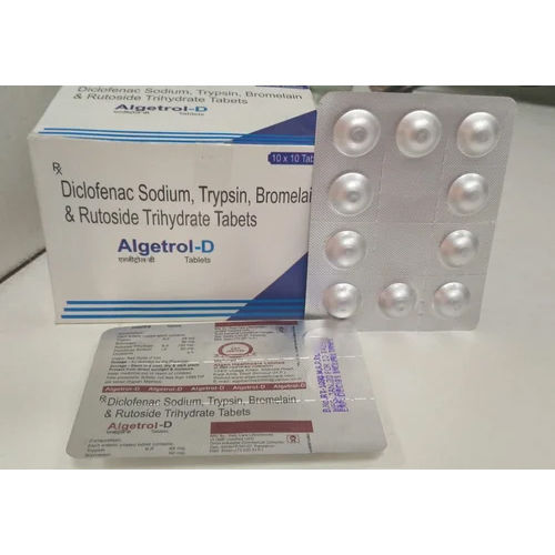 Dicofenac Sodium Trypsin And Rutoside Trihydrate Tablets General Medicines