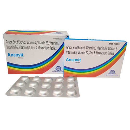 Grape Seed Extract Vitamin B2 Zinc And Magnesium Tablets