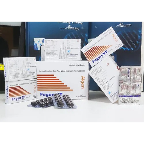 Ferrous Ascorbate Folic Acid And Zinc Sulphate Softgel Capsules