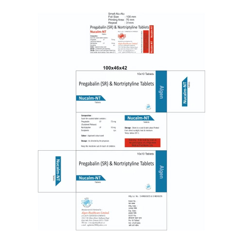 Pregabalin SR And Nortriptyline Tablets