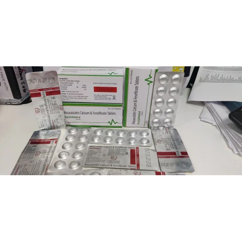 Rosuvastatin 10 Mg Fenofibrate 160 Mg Tablets