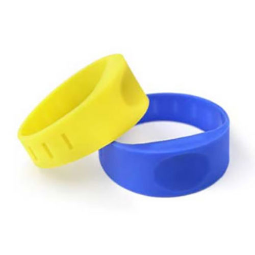 Yellow & Blue Uhf Silicon Wristband Tag