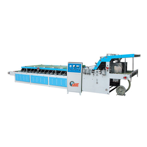 Blue Semi Automatic Flute Laminator