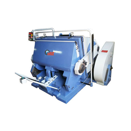 Blue Heavy Duty Die Punching Embossing And Creasing Machine