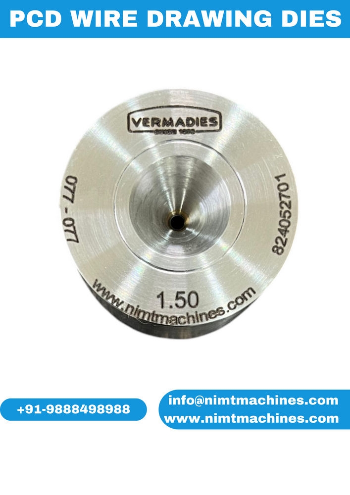 Pcd Wire Drawing Dies - Metal, Standard Size , Gray | 1 Year Warranty, Industrial Die Casting