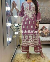 Embroidery Kurti - Bust Size: Standard (assumed From An Image)