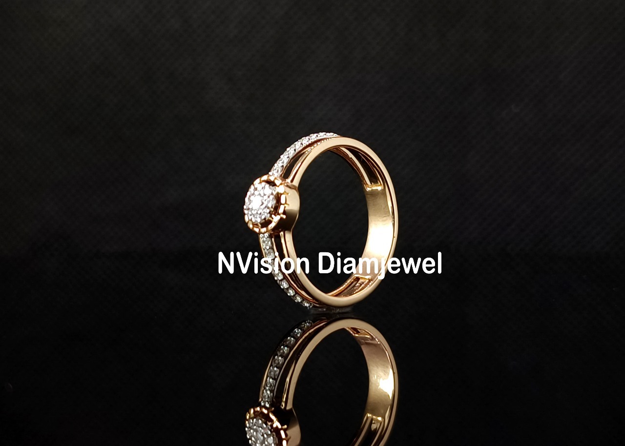 Rose Gold Natural Diamond Eternal Bond Ring