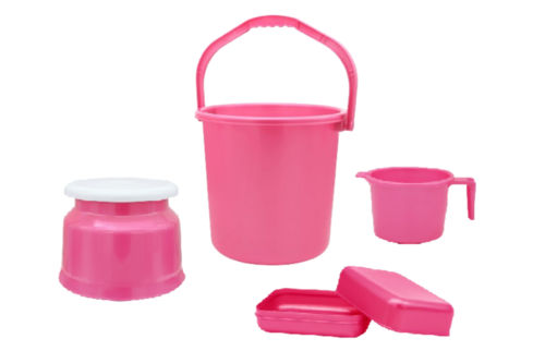 4 pcs Plastic Bathroom set for Home