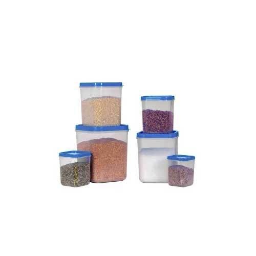 Polypropylene (Pp) Plastic Square Container Transparent