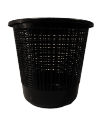 Paper Waste Dustbin - Rigid Plastic, 10 Ltr Capacity, Gray/black Color | Ideal For Efficient Paper Waste Disposal In Office Spaces