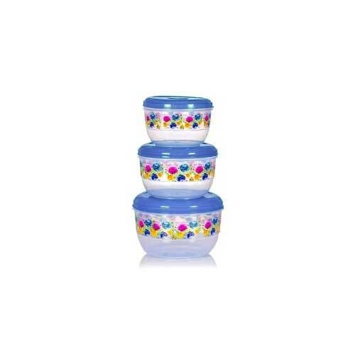 Round Plastic Food Container Foil Printed