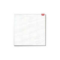 800x800 mm Double Charge Vitrified Tile - 5-10 mm Thickness | Glossy Finish Square Edge Pattern Classic White Suitable for Interiors