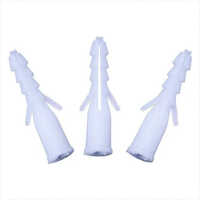 Pvc Wall Plug - Durable Plastic, 1-2 Inch Sizes, White Color | Rust And Corrosion Resistant For Industrial Applications