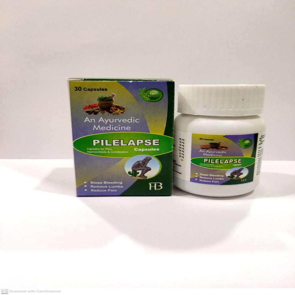 Herbal Piles  Control Capsule Pilelapse - Life Span: 24 Months From Manufacturing Date