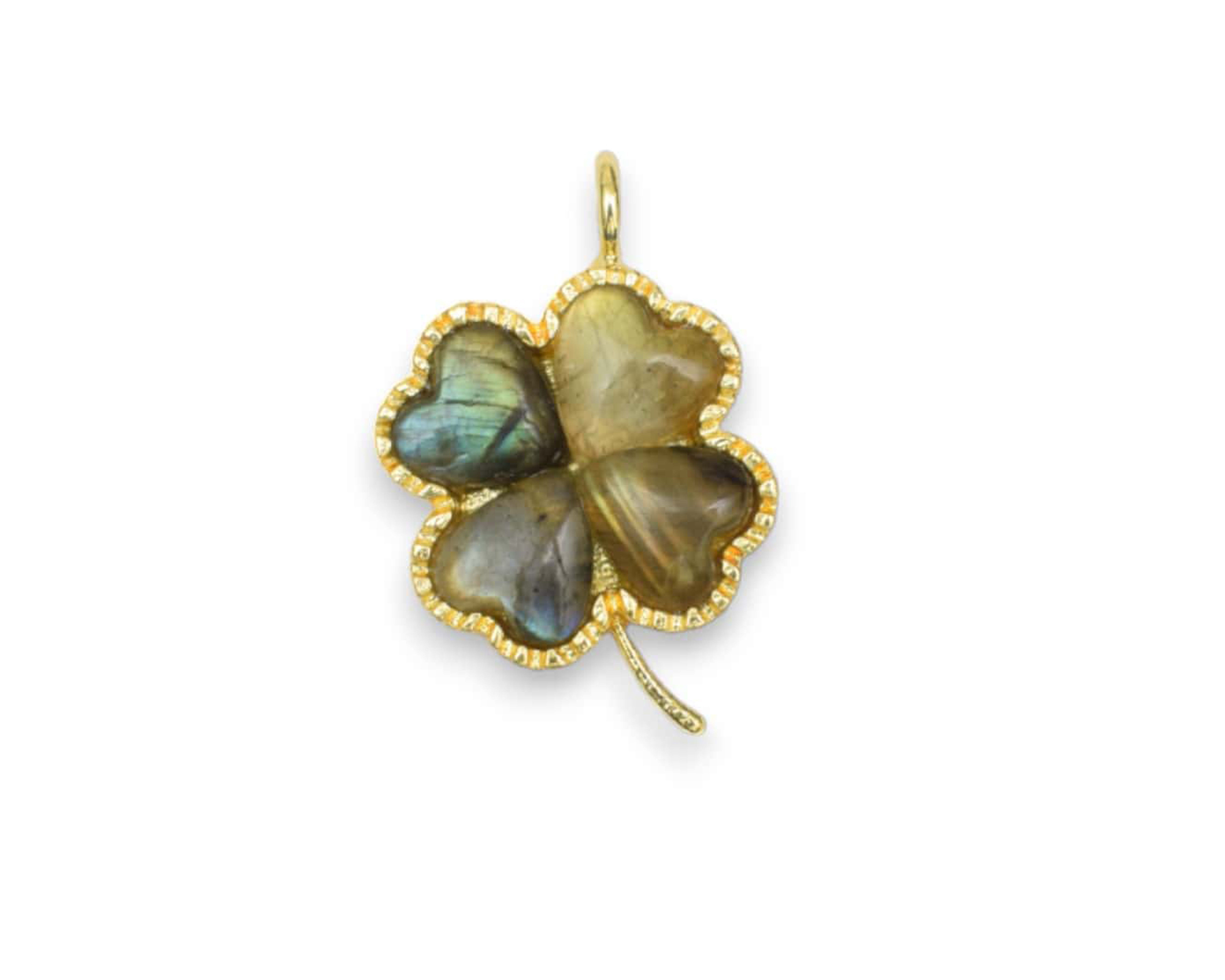 Natural Gemstone Flower Desgin Pendant