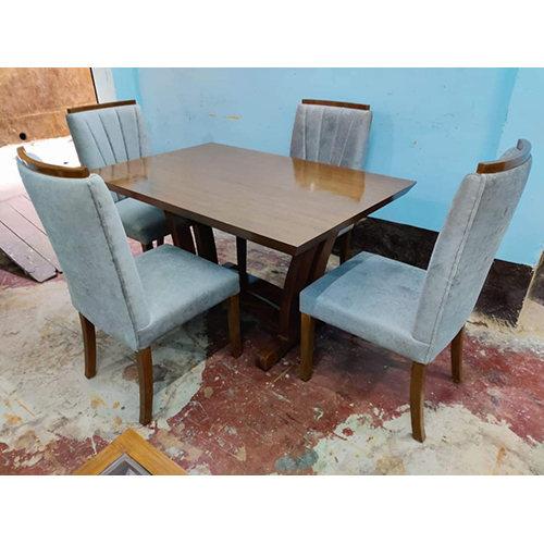 Wooden Finish Dining Table Set
