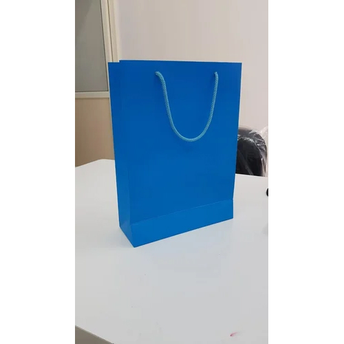 Paper Bag - Industrial Use | Plain Print, Thread Handle, Stylish Carry Design with Handle