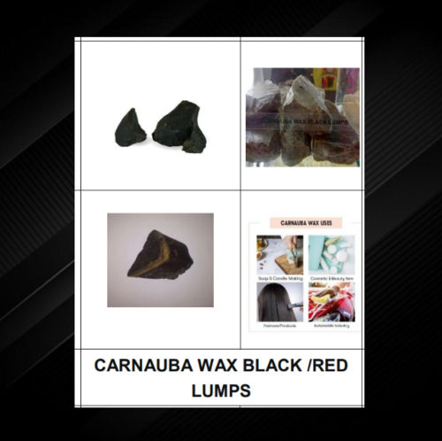 CARNAUBA WAX BLACK / RED  LUMPS