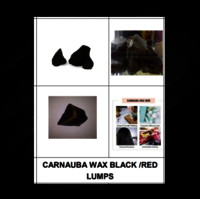 CARNAUBA WAX BLACK / RED  LUMPS