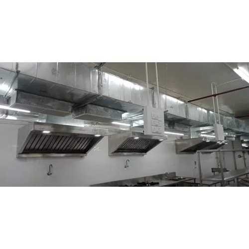 Industrial and Commercial Kitchens Ventilation System to Remove Smoke, Grease, and Odors
